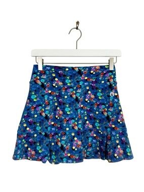 DonaJo Ruffle Hem Multicolor Polka Dot Tennis Skirt Size 1 / Small